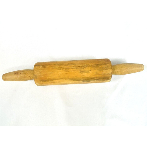 Primitive Vintage Rolling Pin One Piece Hand Made Farmhouse 16” Solid One Piece - Picture 1 of 6